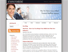 Tablet Screenshot of blog.concordepersonnel.com