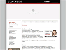 Tablet Screenshot of concordepersonnel.com